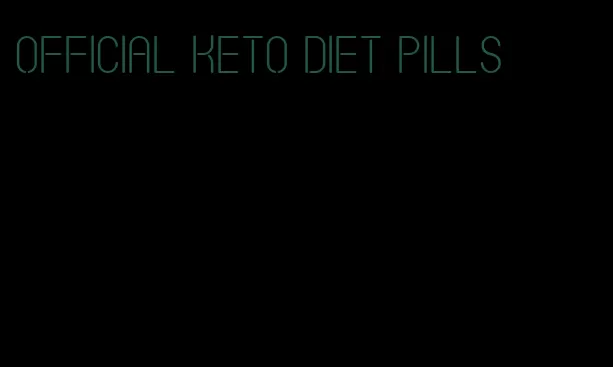 official keto diet pills