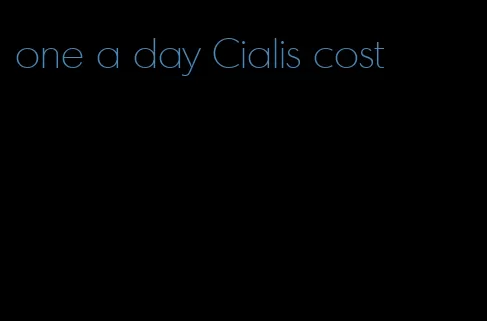 one a day Cialis cost