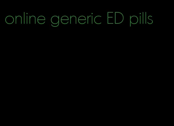 online generic ED pills