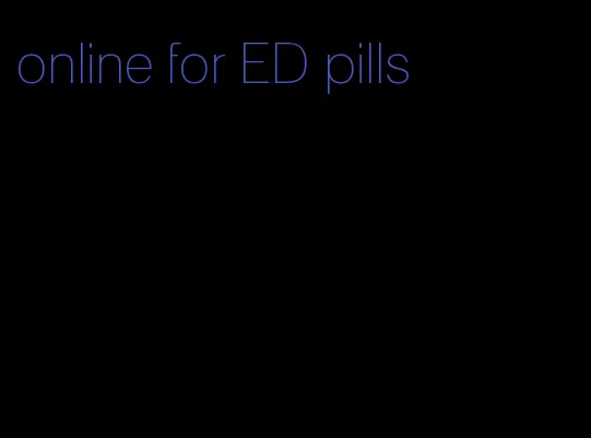 online for ED pills