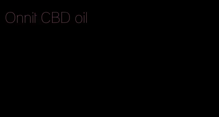 Onnit CBD oil