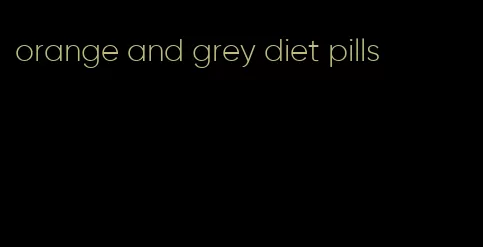 orange and grey diet pills