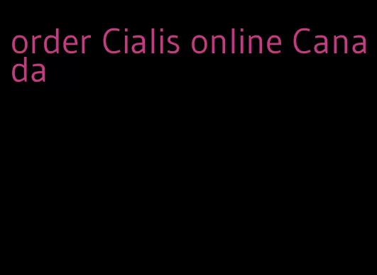 order Cialis online Canada