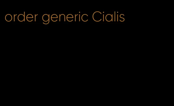 order generic Cialis