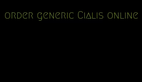 order generic Cialis online