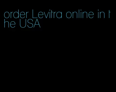 order Levitra online in the USA