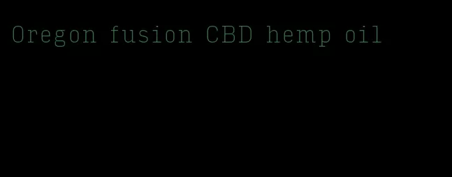 Oregon fusion CBD hemp oil