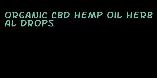 organic CBD hemp oil herbal drops