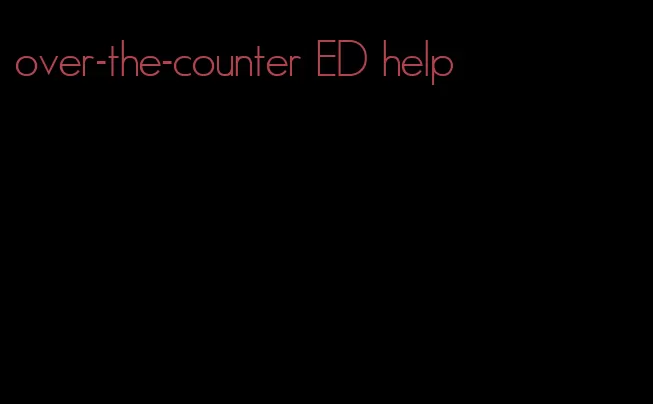 over-the-counter ED help