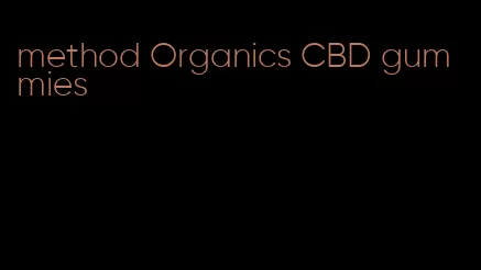 method Organics CBD gummies