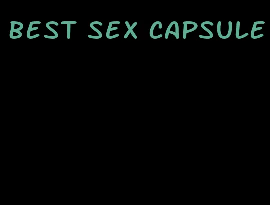 best sex capsule