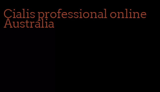 Cialis professional online Australia