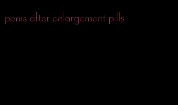 penis after enlargement pills