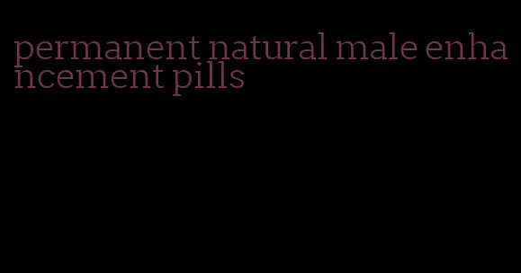 permanent natural male enhancement pills