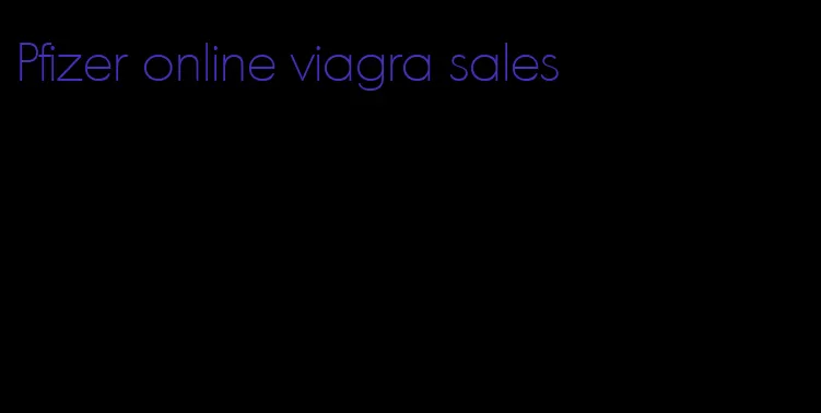 Pfizer online viagra sales