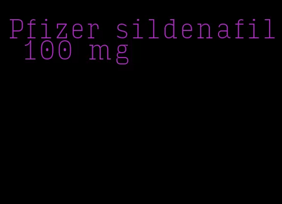 Pfizer sildenafil 100 mg