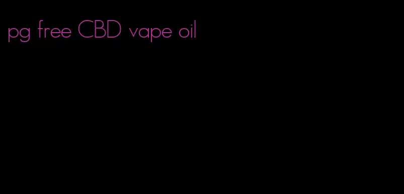 pg free CBD vape oil