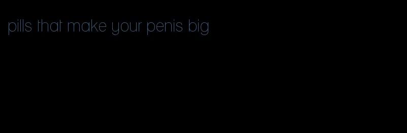 pills that make your penis big