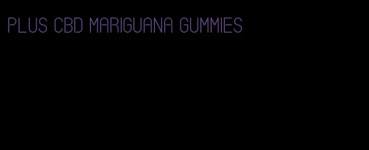 plus CBD mariguana gummies