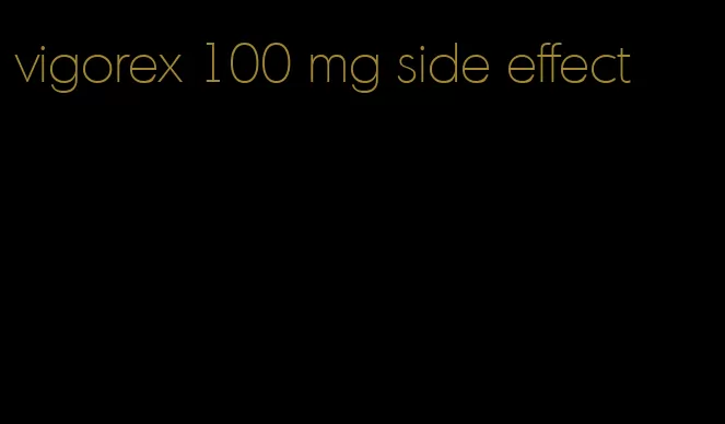 vigorex 100 mg side effect