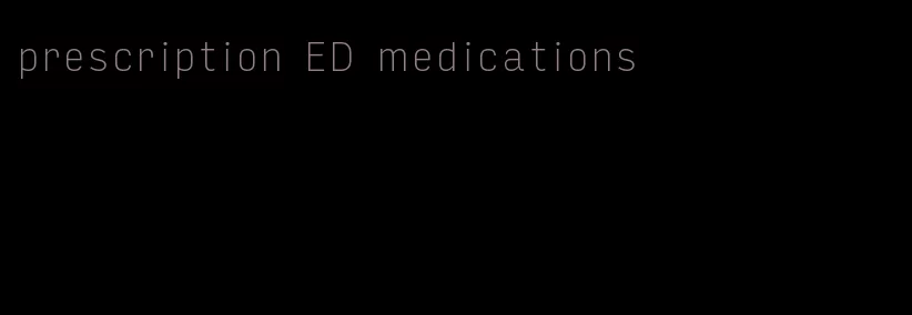 prescription ED medications