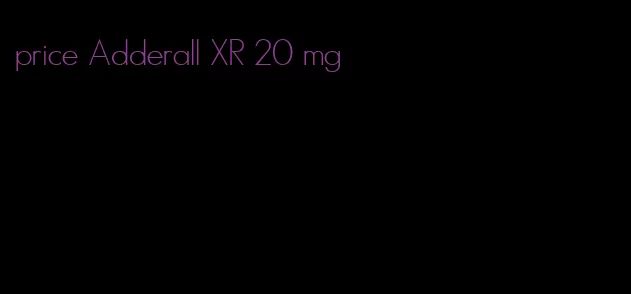 price Adderall XR 20 mg