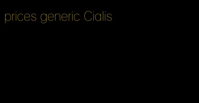 prices generic Cialis