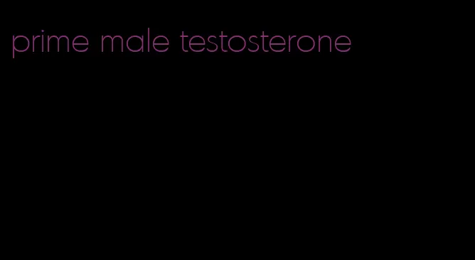 prime male testosterone