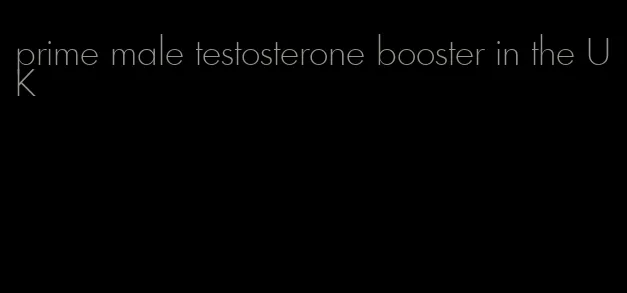 prime male testosterone booster in the UK