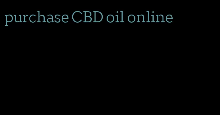 purchase CBD oil online