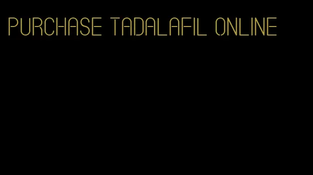 purchase tadalafil online