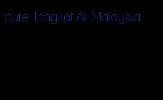 pure Tongkat Ali Malaysia