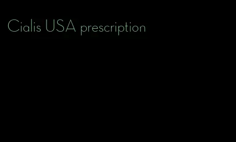 Cialis USA prescription