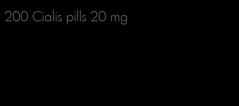 200 Cialis pills 20 mg