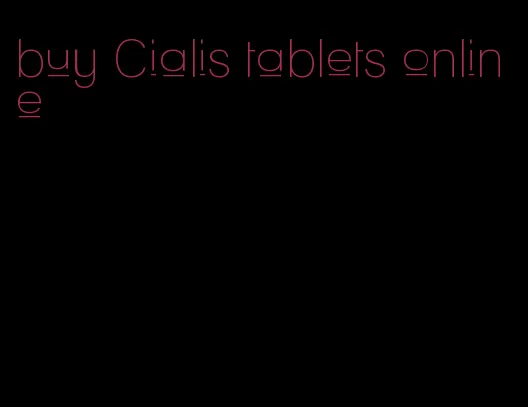 buy Cialis tablets online