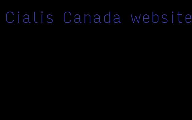 Cialis Canada website