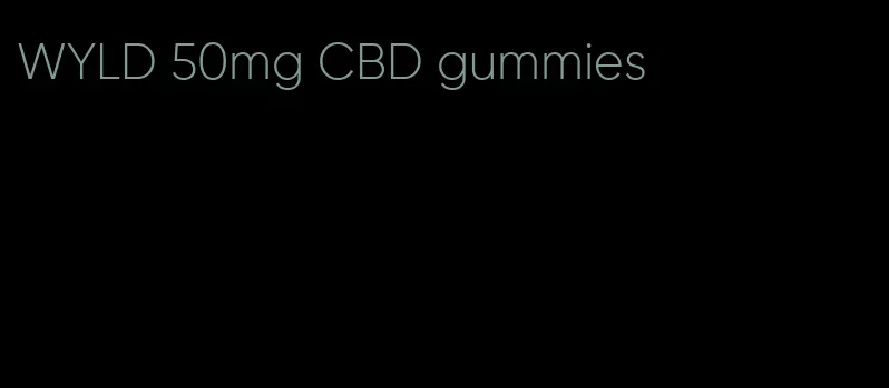 WYLD 50mg CBD gummies