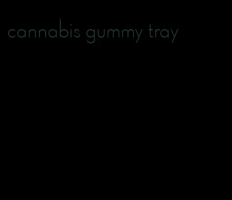 cannabis gummy tray