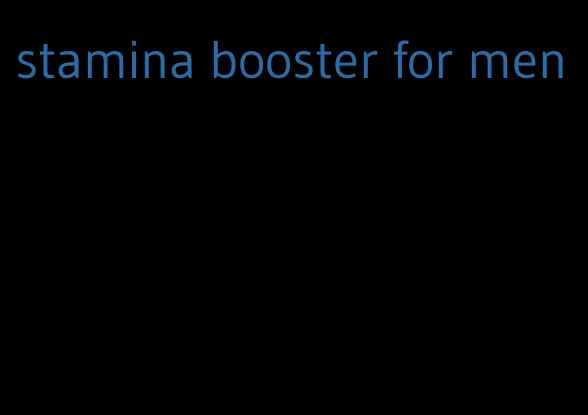 stamina booster for men