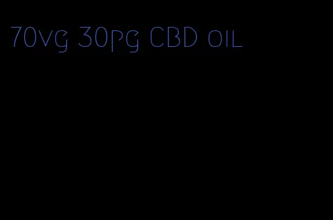 70vg 30pg CBD oil