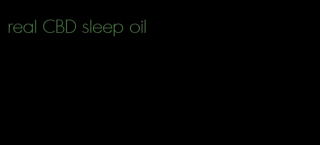 real CBD sleep oil