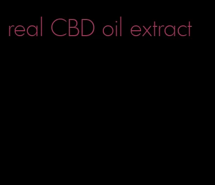 real CBD oil extract