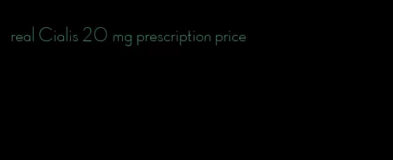 real Cialis 20 mg prescription price