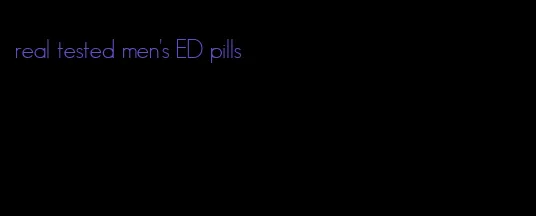 real tested men's ED pills