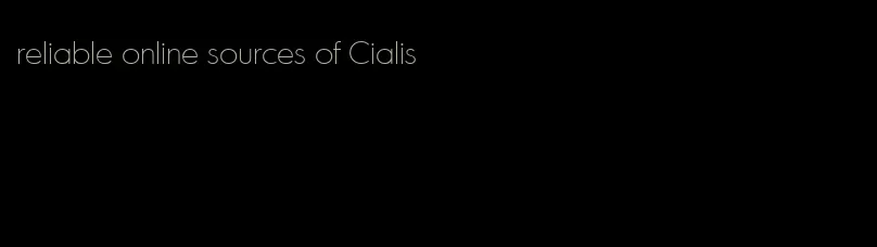 reliable online sources of Cialis