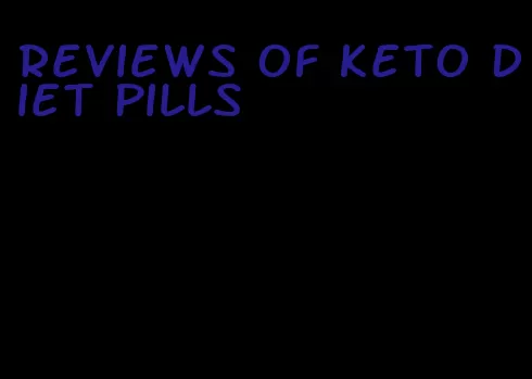 reviews of keto diet pills