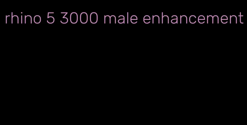 rhino 5 3000 male enhancement