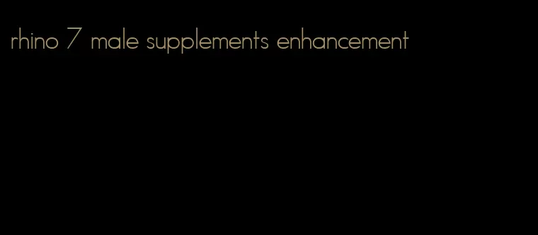 rhino 7 male supplements enhancement