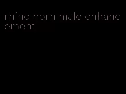 rhino horn male enhancement