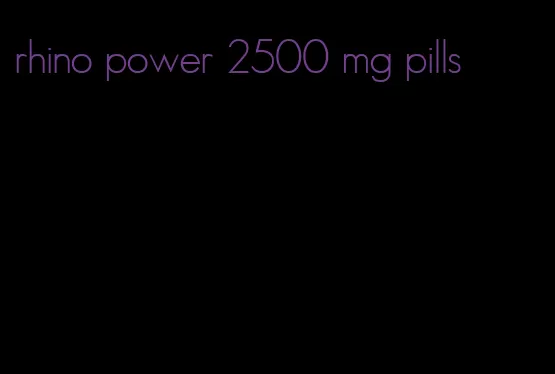 rhino power 2500 mg pills